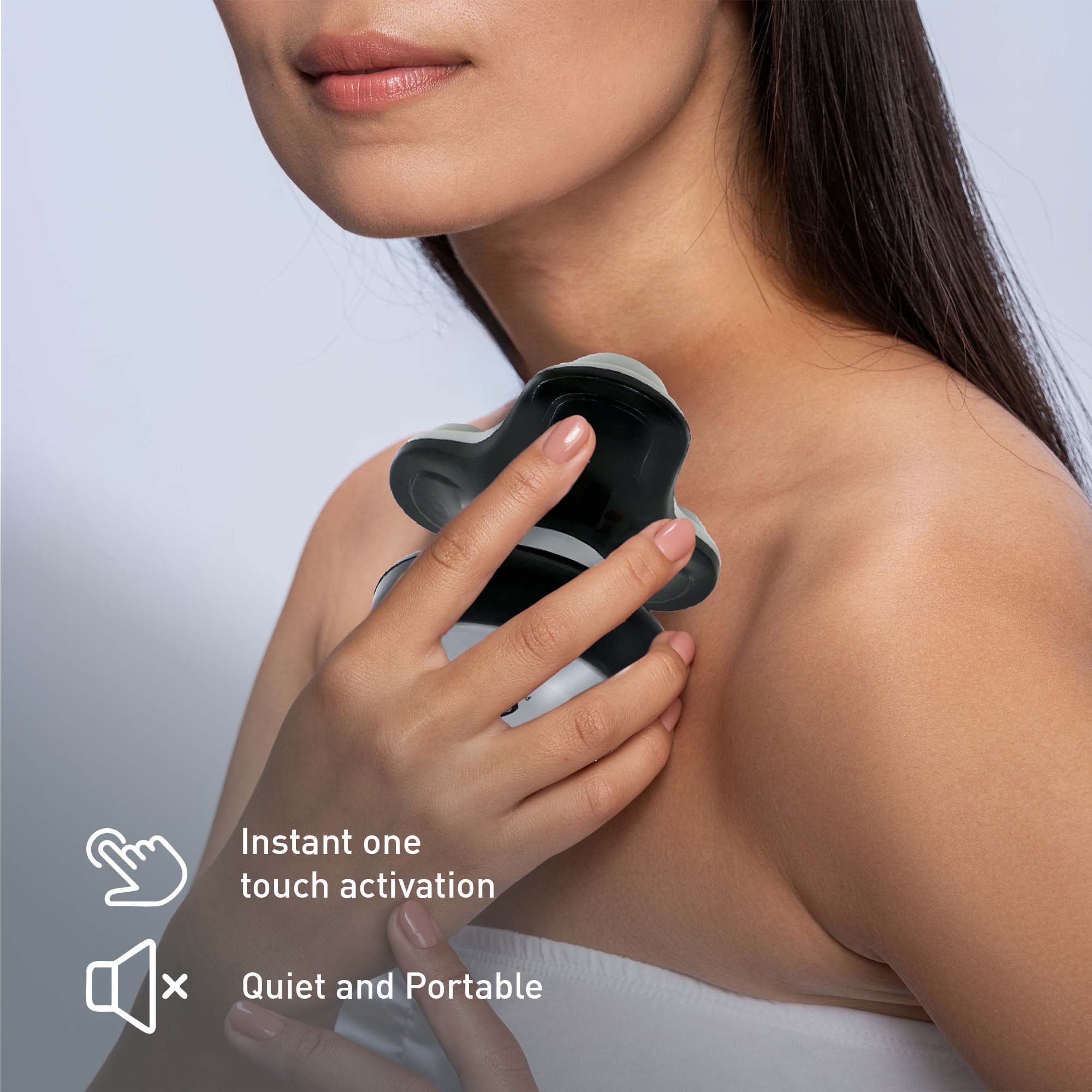 Pursonic Muscle Recovery & Relaxation Power Duo: Massage Gun & Handheld Electric Sport Massager